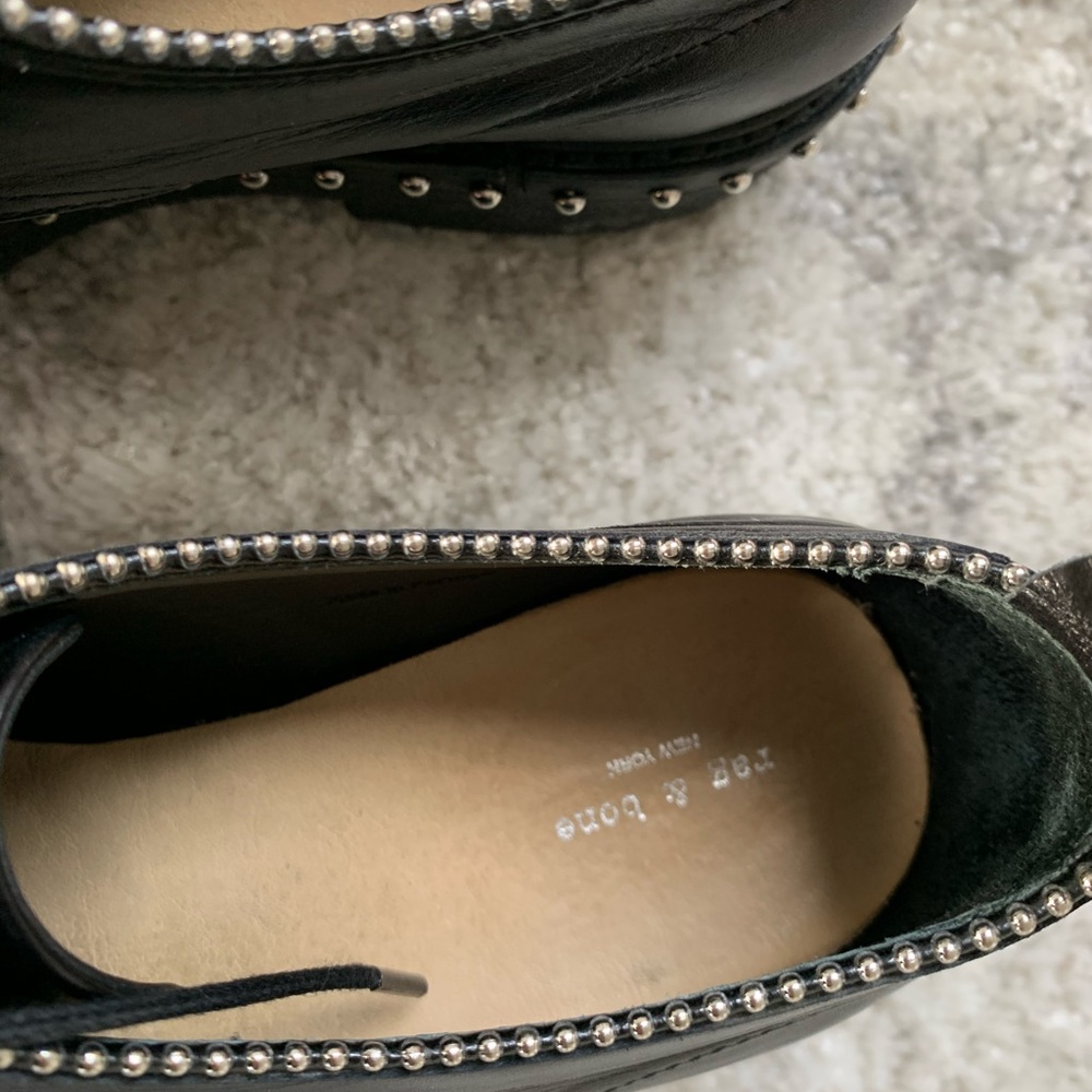 Black Rag & Bone Loafers - Picture 7 of 8